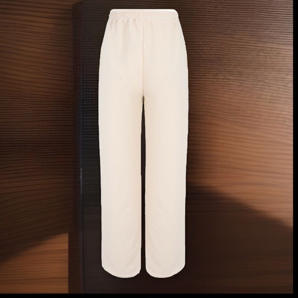 Linen Drawstring High Waisted Casual Loose Fit Wide Long Leg Stretchy Comfy Pant - Picture 7 of 16